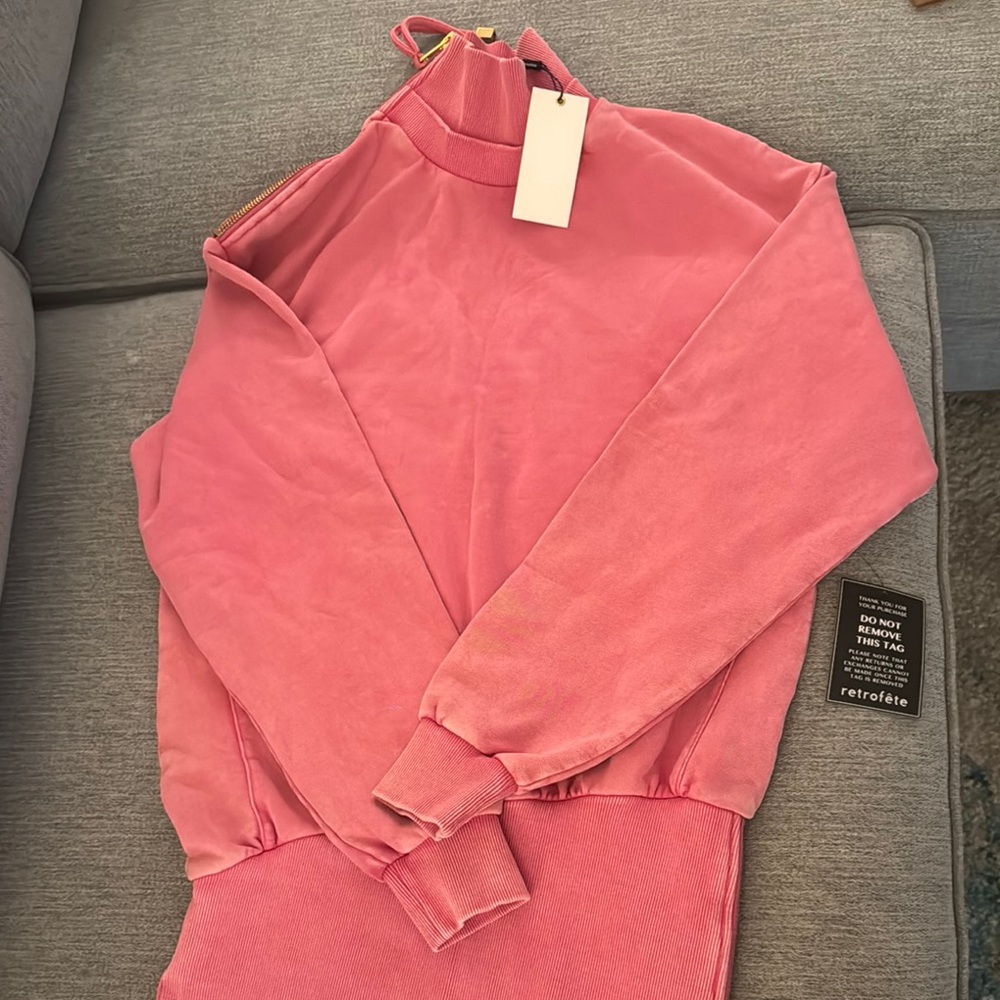 Charlotte Terry Turtleneck Sweatshirt